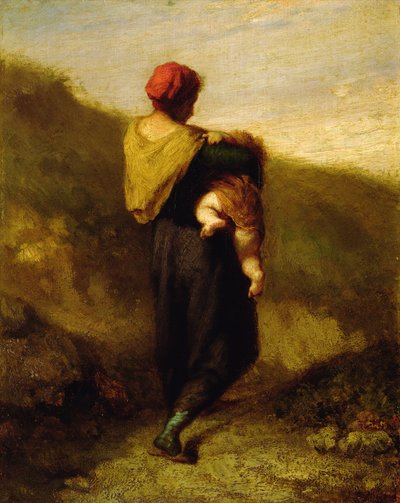 Mutter und Kind von Jean Francois Millet